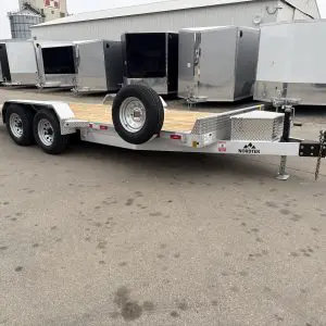 2027 NORDTEK 82X18 FOOT HYDRAULIC TILT BED 2-5200LB AXLES STEEL WHEELS DL1745