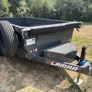 2027 LAMAR 10X60 7K MINI DUMP SINGLE 7000LB AXLES RO7301