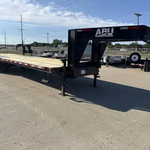 2027 ABU 32X102 HG212 GOOSENECK WITH 2-12,000 POUND AXLES HYDRAULIC DOVETAIL DL4921