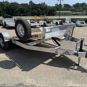 2027 NORDTEK 82X18 FOOT HYDRAULIC TILT BED 2-5200LB AXLES STEEL WHEELS RO1743