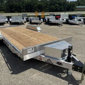 2027 NORDTEK 82X20 FOOT HYDRAULIC TILT BED 2-5200LB AXLES STEEL WHEELS RO1744