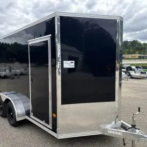 2027 STEALTH 7X12 ENCLOSED TRAILER WITH 2-3500LB TOSION AXLES RO7444