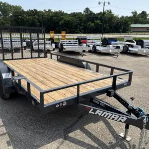 2027 LAMAR 83X14 UTILITY TRAILER WITH 2-3500LB AXLE RO7356
