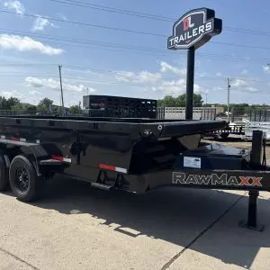 2027 RAWMAXX GDX14'X83" BUMPER PULL DUMP TRAILER 2-7000 LB AXLES DL6043