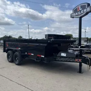 2027 RAWMAXX GDX KNIGHT 14X83 DUMP TRAILER 2-7000LB AXLES DL5475