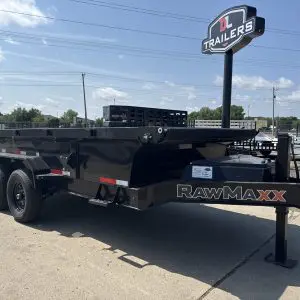 2027 RAWMAXX GDX14'X83" BUMPER PULL DUMP TRAILER 2-7000 LB AXLES DL6004
