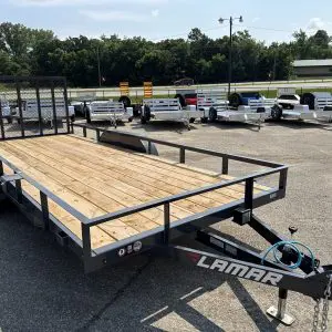 2027 LAMAR 83X18 UTILITY TRAILER WITH 2-3500LB AXLE RO7358