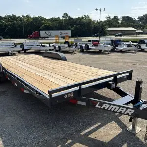 2027 LAMAR 83X20 10K CAR HAULER WITH 2-5200LB AXLES STEEL WHEELS RO7348