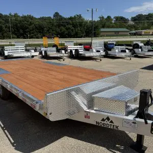 2027 NORDTEK 20X102 TILT BED DECKOVER WITH 2-5200LB AXLES RO1734