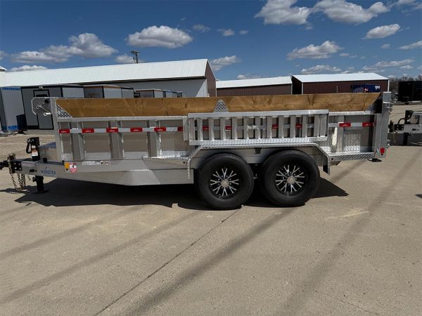 2025 Nordtek 82x14 foot aluminum dump trailer
