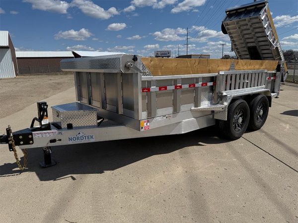 2025 Nordtek 82x14 foot aluminum dump trailer