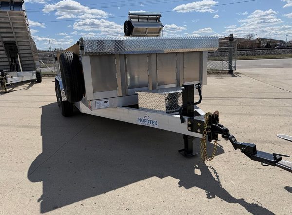 2025 Nordtek 82x14 foot aluminum dump trailer
