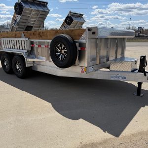 2025 Nordtek 82x16 foot aluminum dump trailer