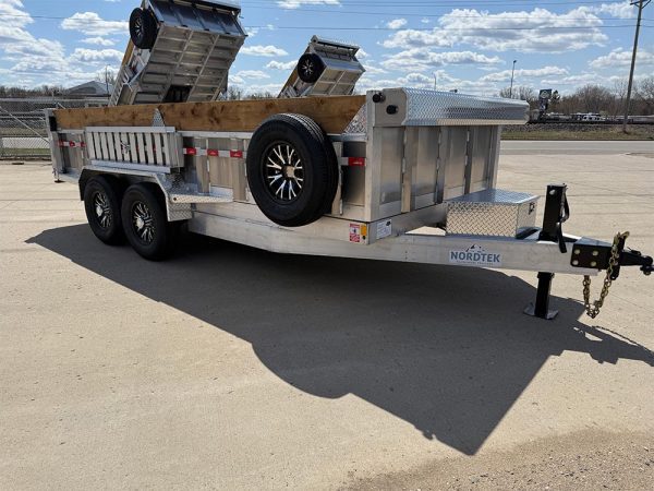2025 Nordtek 82x16 foot aluminum dump trailer
