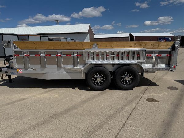 2025 Nordtek 82x16 foot aluminum dump trailer