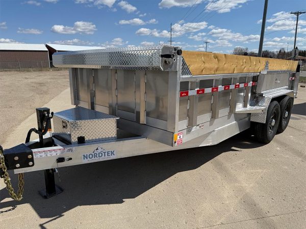 2025 Nordtek 82x16 foot aluminum dump trailer