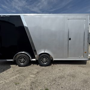 2026 STEALTH 7.5X16 UTV ENCLOSED TRAILER 2-3500LB SPREAD AXLES ALUMINUM WHEELS 25045