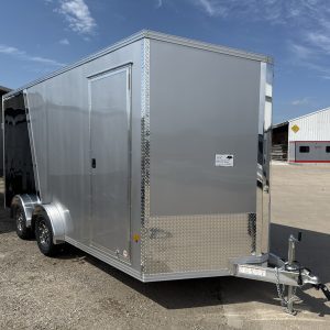 2026 STEALTH 7.5X16 UTV ENCLOSED TRAILER 2-3500LB SPREAD AXLES ALUMINUM WHEELS 25045
