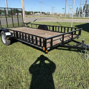 ABU 82X14 SINGLE 3500 POUND AXLE UTILITY TRAILER 25061