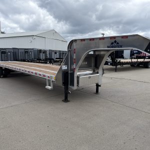 2026 NORDTEK 35X102 GOOSENECK WITH 2-12000LB AXLES, ALUMINUM WHEELS 25066
