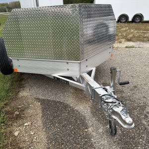2026 BEARTRACK BTM65120S ALUMINUM DECK MOTOR CYCLE TRAILER WITH ALUMINUM WHEELS 26018