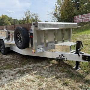 2026 NORDTEK 82X16 FOOT ALUINUM DUMP TRAILER 2-7000LB AXLES, ALUM WHEELS 26046