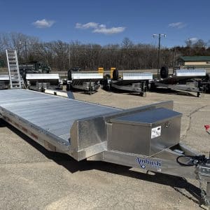 2026 AMBUSH EQUIPMENT TRAILER 81X26 WITH 2-5200LB AXLES ALUM WHEELS 4807 26074