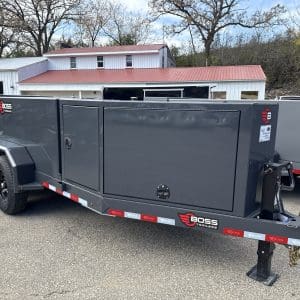 2026 BOSS FT990 FUEL TRAILER 2-7000LB AXLES STEEL WHEELS CHARCOAL GRAY