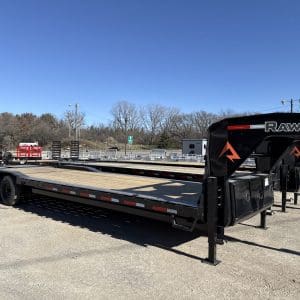 2026 RAWMAXX LDX30GN16K 30X102 GOOSENECK EQUIPMENT TRAILER WITH 2-8000LB AXLES