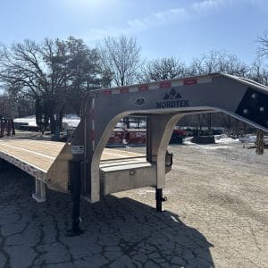 2026 NORDTEK 35X102 GOOSENECK WITH 2-12000LB AXLES, ALUMINUM WHEELS 26083