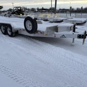 2026 NORDTEK 82X18 FOOT HYDRAULIC TILT BED 2-5200LB AXLES STEEL WHEELS 25091