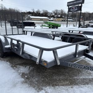 2026 RAWMAXX 16X83 UTX FLATBED UTILITY TRAILER 2-5200LB AXLES 26084