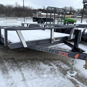 2026 RAWMAXX 16X83 UTX FLATBED UTILITY TRAILER 2-5200LB AXLES 26085