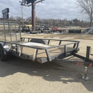 2026 RAWMAXX 16X83 UTX FLATBED UTILITY TRAILER 2-5200LB AXLES 26085