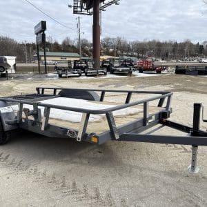 2026 RAWMAXX 16X83 UTX FLATBED UTILITY TRAILER 2-5200LB AXLES 26086