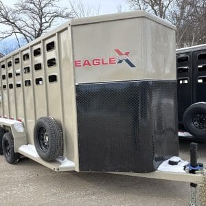 2026 EAGLE X 16'X6'8" LIVESTOCK TRAILER WITH 2-3500LB AXLES RO0767