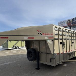 2026 EAGLE X 24'X7' LIVESTOCK TRAILER WITH 2-8000LB AXLES RO0867