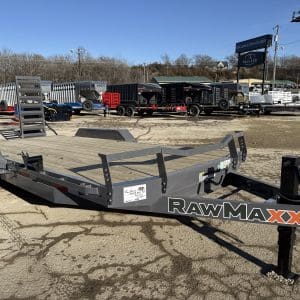 2026 RAWMAXX ECX18BP10K EQUIPMENT/CAR HAULER WITH 2-5200LB AXLES RO1421