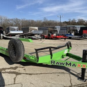 2026 RAWMAXX ECX22BP14K EQUIPMENT/CAR HAULER WITH 2-7000LB AXLES RO1422
