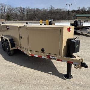 2026 BOSS FT990 FUEL TRAILER WITH 2-7000LB AXLES ALUMINUM WHEELS BIGFOOT JACK RO3275