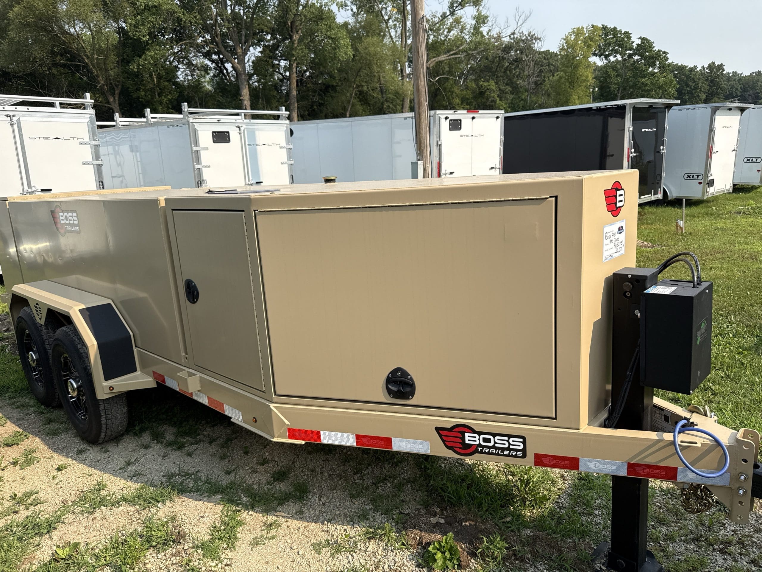 2026 Boss FT990 Fuel Trailer With 2-7000LB Axles Aluminum Wheels Bigfoot Jack RO3275