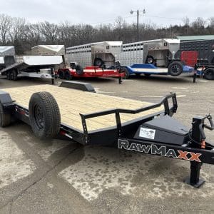 2026 RAWMAXX ECX 20x83BP10K EQUIPMENT/CAR HAULER WITH 2-5200LB AXLES RO1619