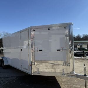 2026 STEALTH 7X24 ENCLOSED SNOW TRAILER 2-3500LB AXLES ALUMINUM WHEELS RO5902
