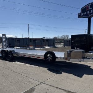 2026 AMBUSH EQUIPMENT TRAILER 81X30 WITH 2-5200LB AXLES ALUM WHEELS DL4837
