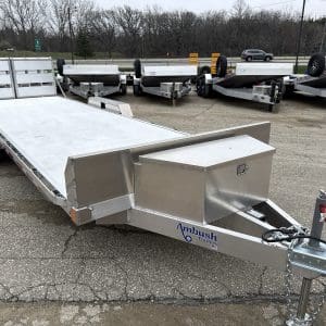 2026 AMBUSH EQUIPMENT TRAILER 81X22 WITH 2-5200LB AXLES ALUM WHEELS RO4833