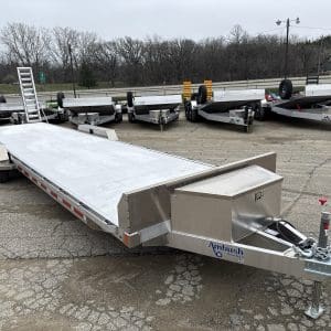 2026 AMBUSH EQUIPMENT TRAILER 81X30 WITH 2-5200LB AXLES ALUM WHEELS RO4836