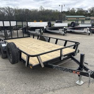2026 RAWMAXX UTX 14X83 BUMPER PULL UTILITY TRAILER WITH 3500LB AXLE RO3269
