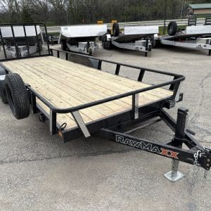 2026 RAWMAXX 20X83 UTX TANDEM AXLE UTILITY TRAILER 2-3500LB AXLES RO3346