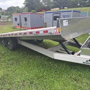 2025 NORDTEK 22X102 TILT BED DECKOVER WITH 2-7000LB AXLES ALUMINUM WHEELS RO0867