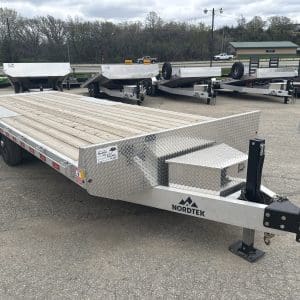 2025 NORDTEK 22X102 TILT BED DECKOVER WITH 2-7000LB AXLES ALUMINUM WHEELS RO0868
